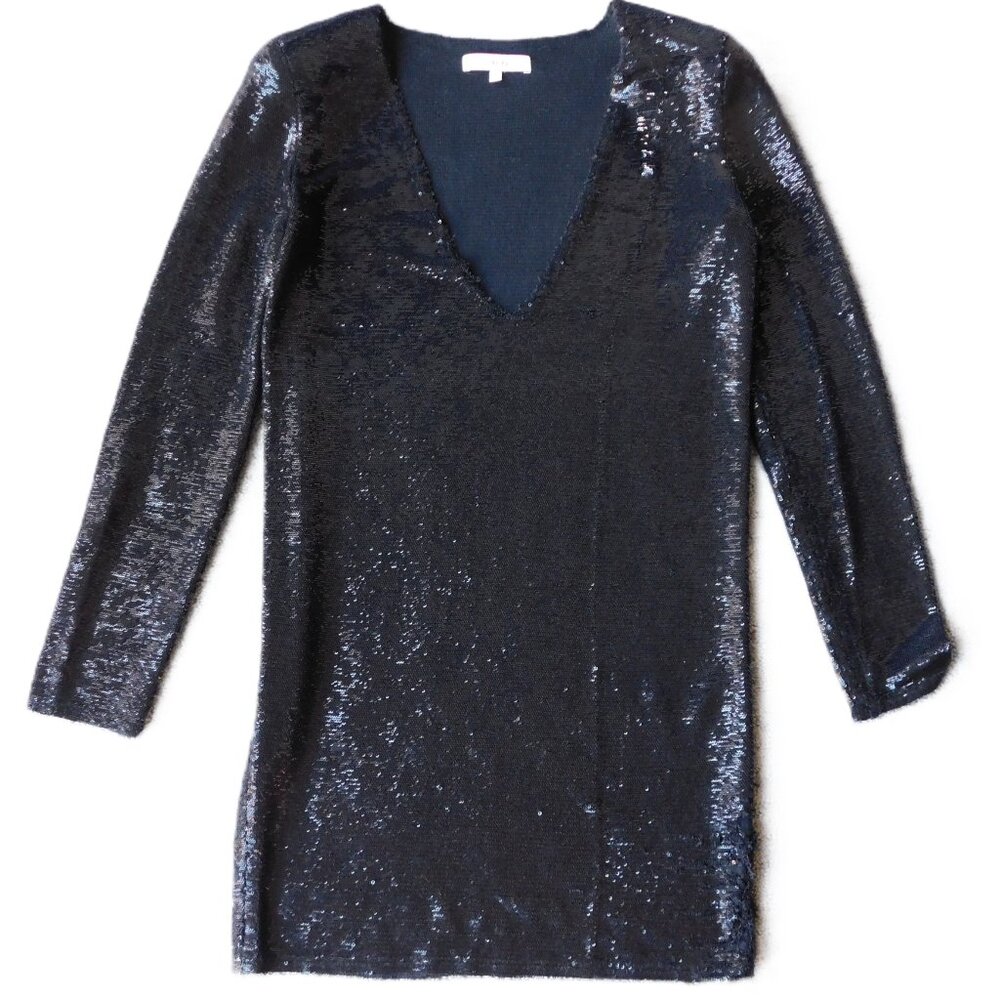 IRO Nobila Dress | Mini | Black Sequins | Sexy | 1980s | Damaged | 36/4